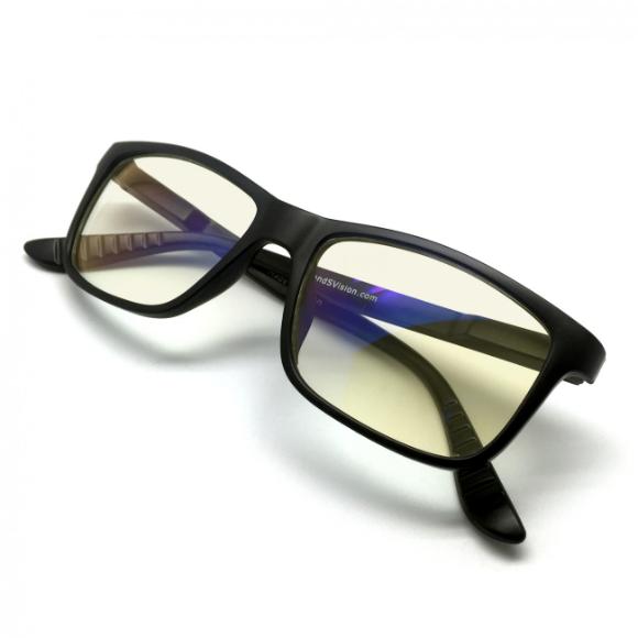Modern computer glasses featuring anti-reflective lenses to protect eyes during prolonged screen time and improve clarity.