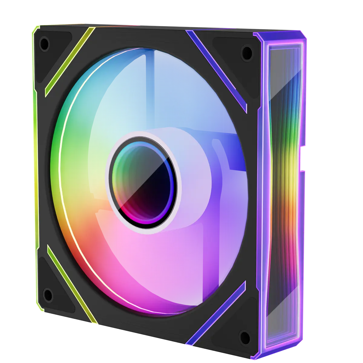 1st Player FC7 ARGB 120mm Case Fan, Pack of 3 - Black