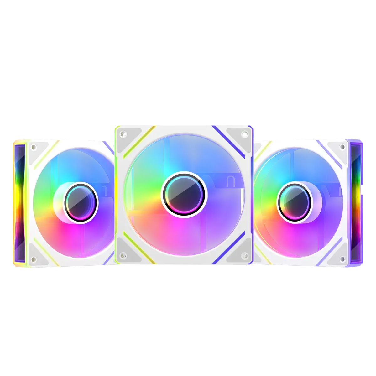 1st Player FC7 ARGB 120mm Case Fan, Pack of 3 - White