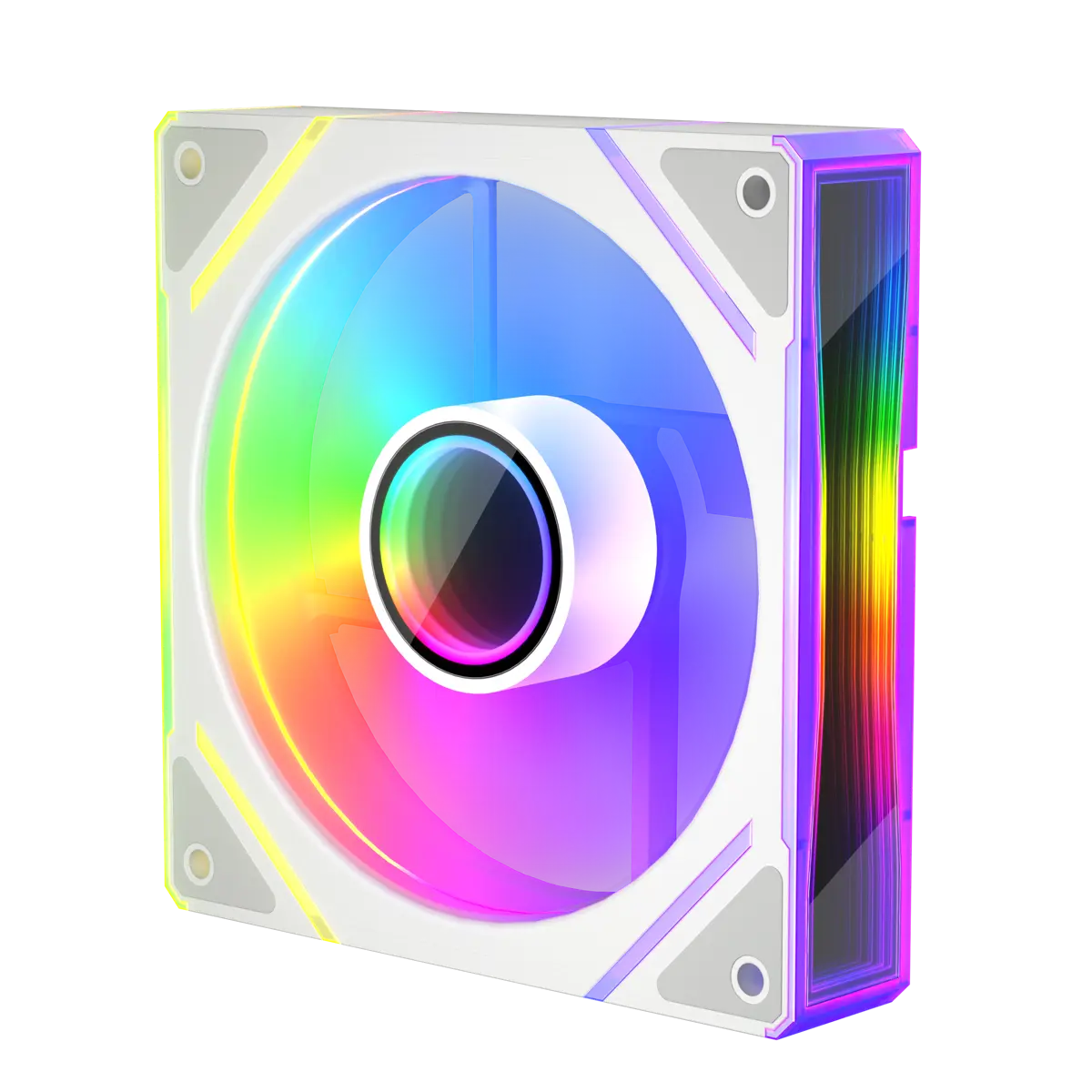 1st Player FC7 ARGB 120mm Case Fan, Pack of 3 - White