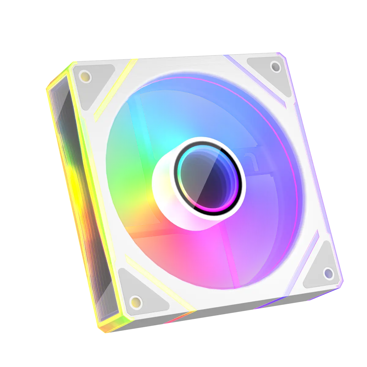 1st Player FC7 ARGB 120mm Case Fan, Pack of 3 - White