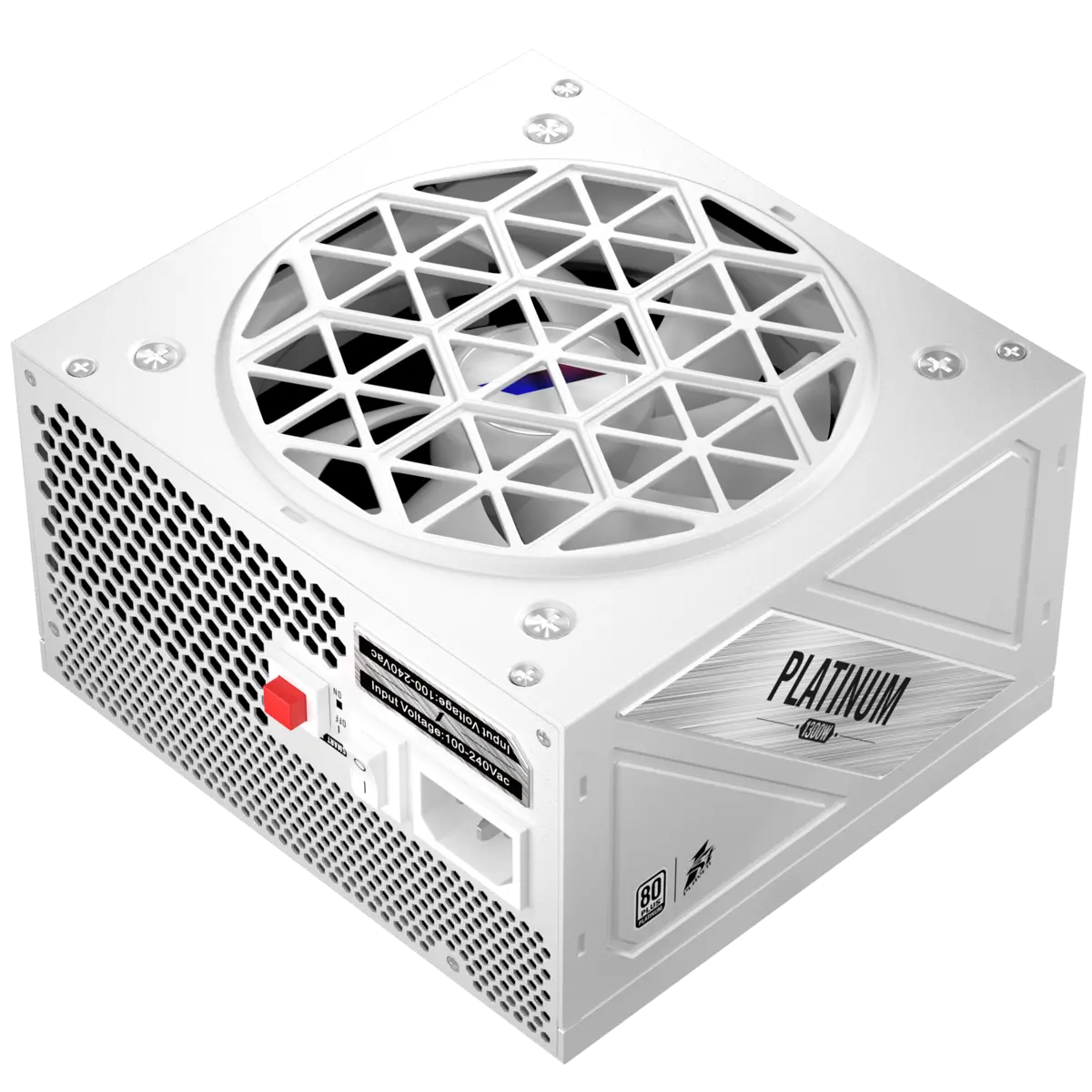 1st Player NGDP 1300W 80 Plus Platinum Full Modular Power Supply - White