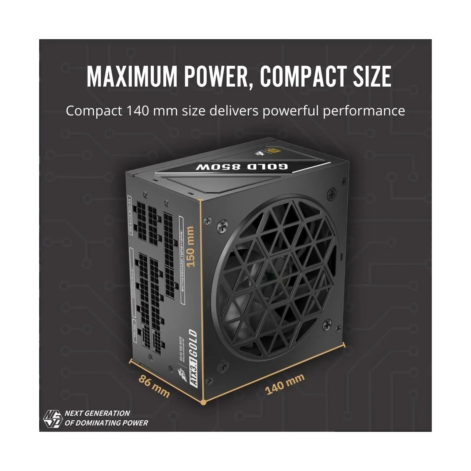 1st Player NGDP 850W 80 Plus Gold Fully Modular PSU