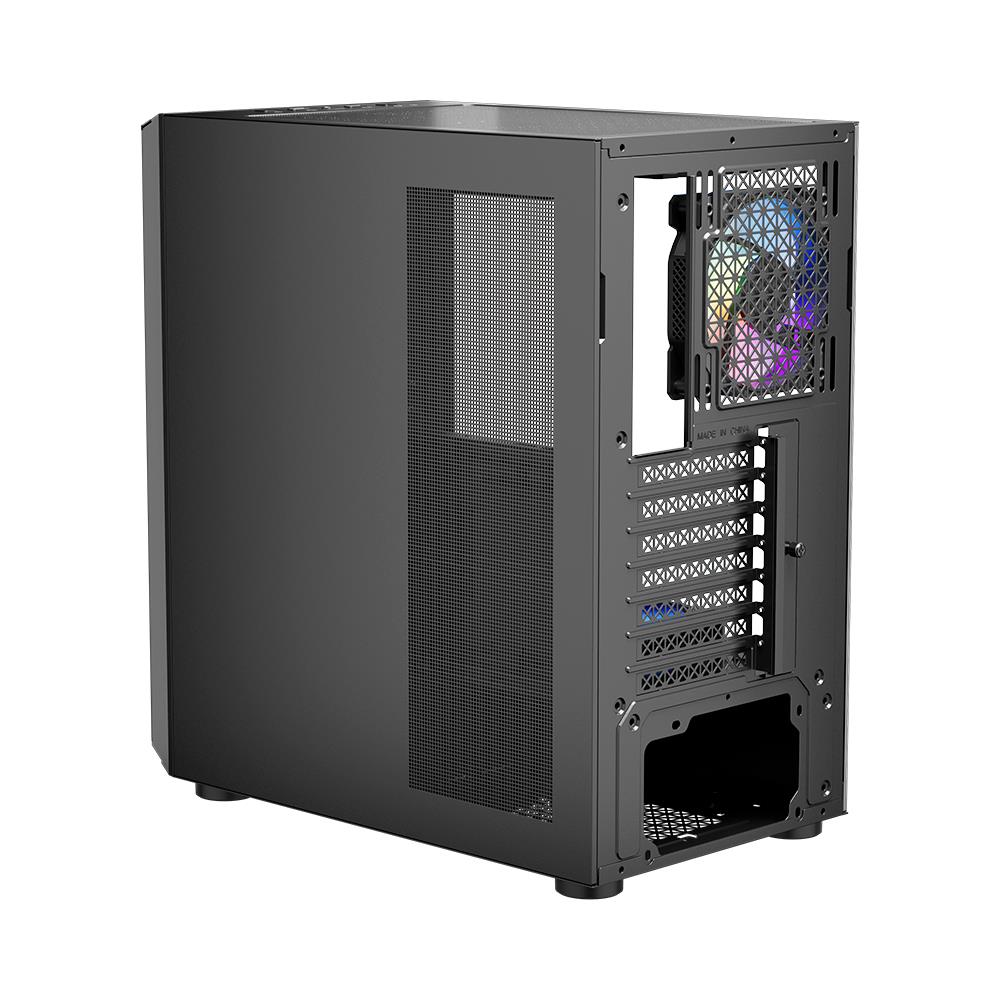 1st Player T7 ARGB Mid-Tower ATX Gaming Case - Black