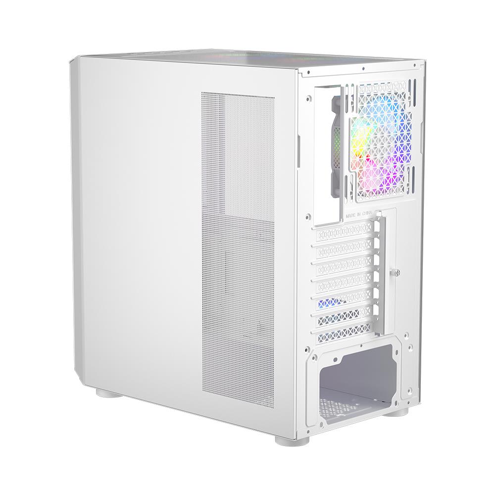 1st Player T7 ARGB Mid-Tower ATX Gaming Case - White