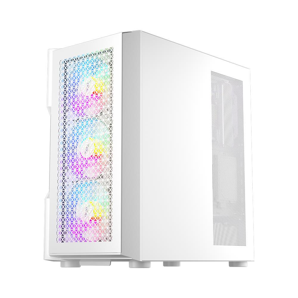1st Player T7 ARGB Mid-Tower ATX Gaming Case - White