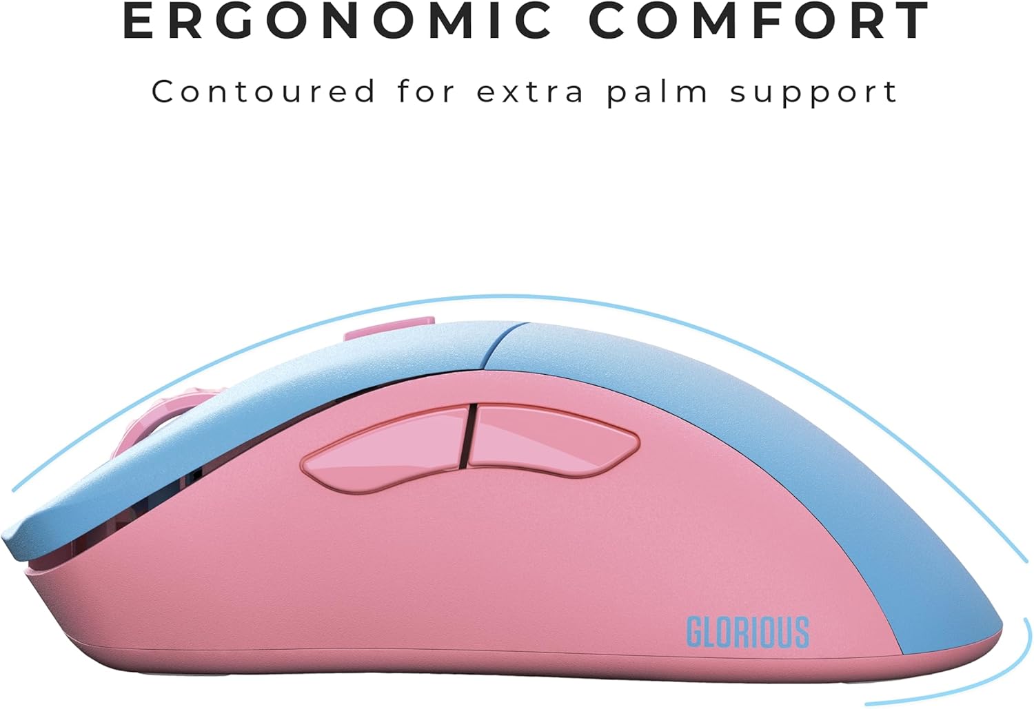 Glorious Model D Pro Forge Wireless Gaming Mouse - Skyline, Blue & Pink