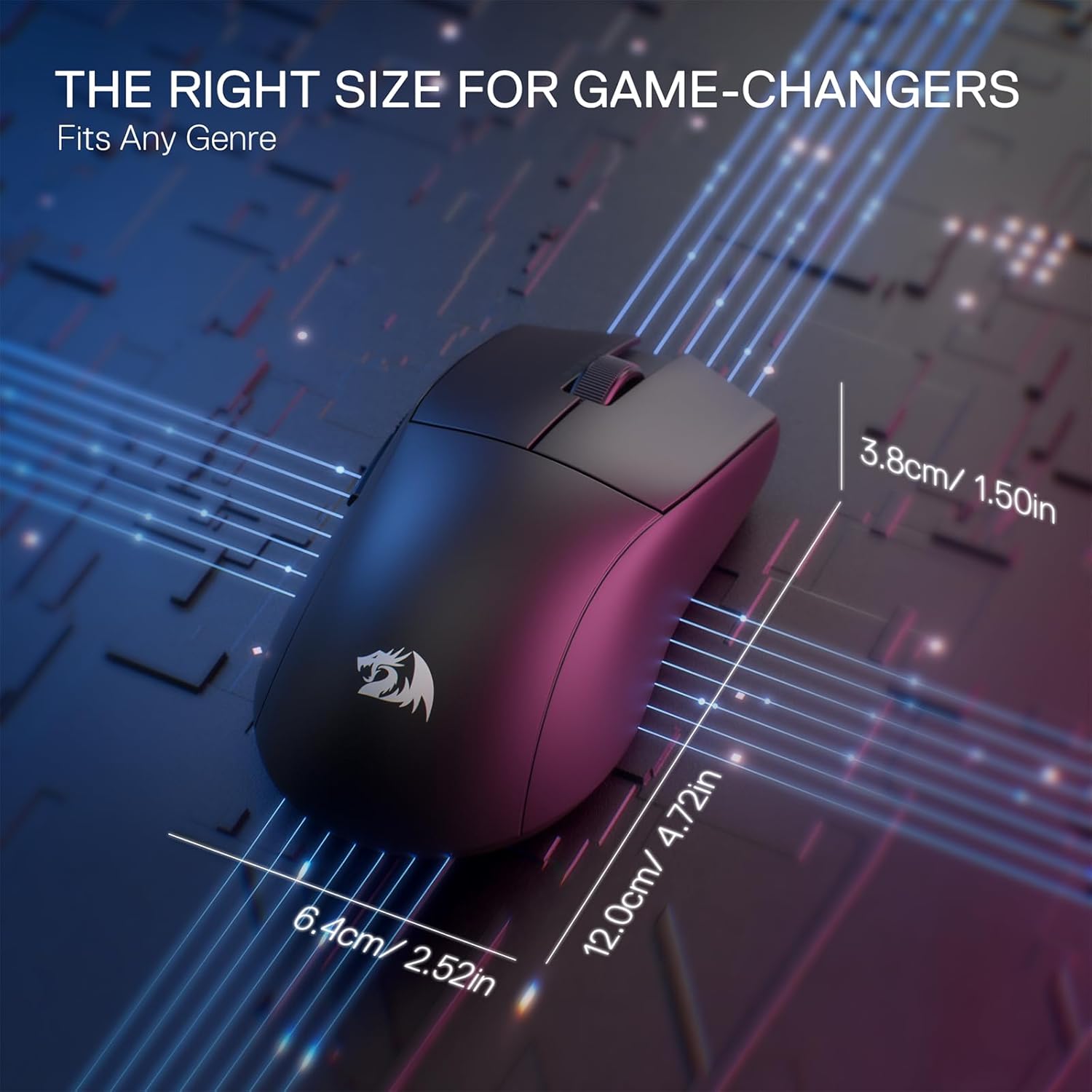 Redragon M916 STD 3-Mode Wireless Gaming Mouse - PakByte Computers