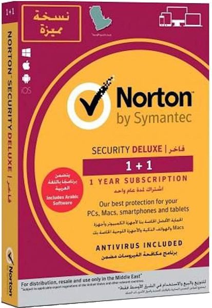 NORTON Security Deluxe 2 Devices - 1 Year License - PakByte Computers