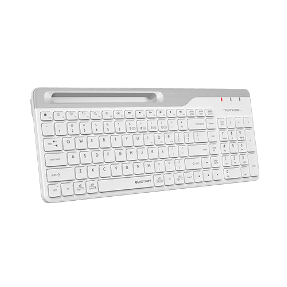 A4Tech FBK25 Bluetooth and 2.4G Wireless Keyboard - White