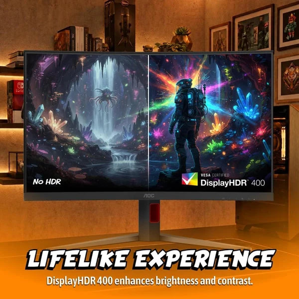 AOC CQ32G4Z 32-Inch Triple-Mode Curved Gaming Monitor