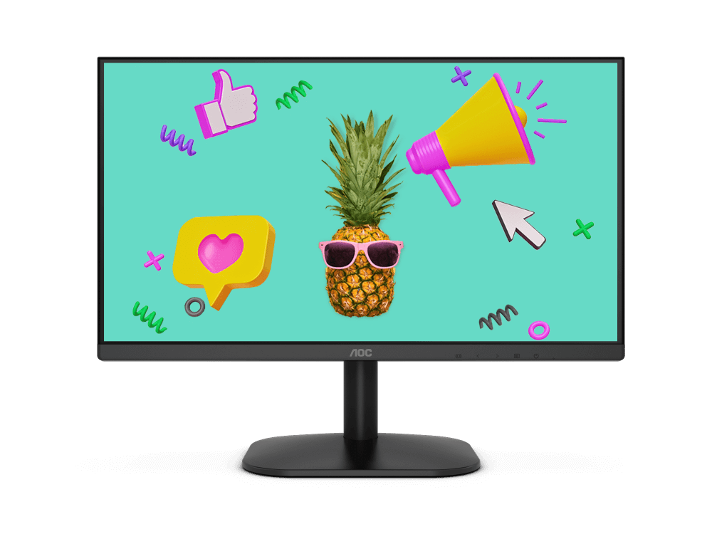 AOC ULTRA SLIM NARROW BORDER 22B2HN LED MONITOR 21.5” - PakByte Computers