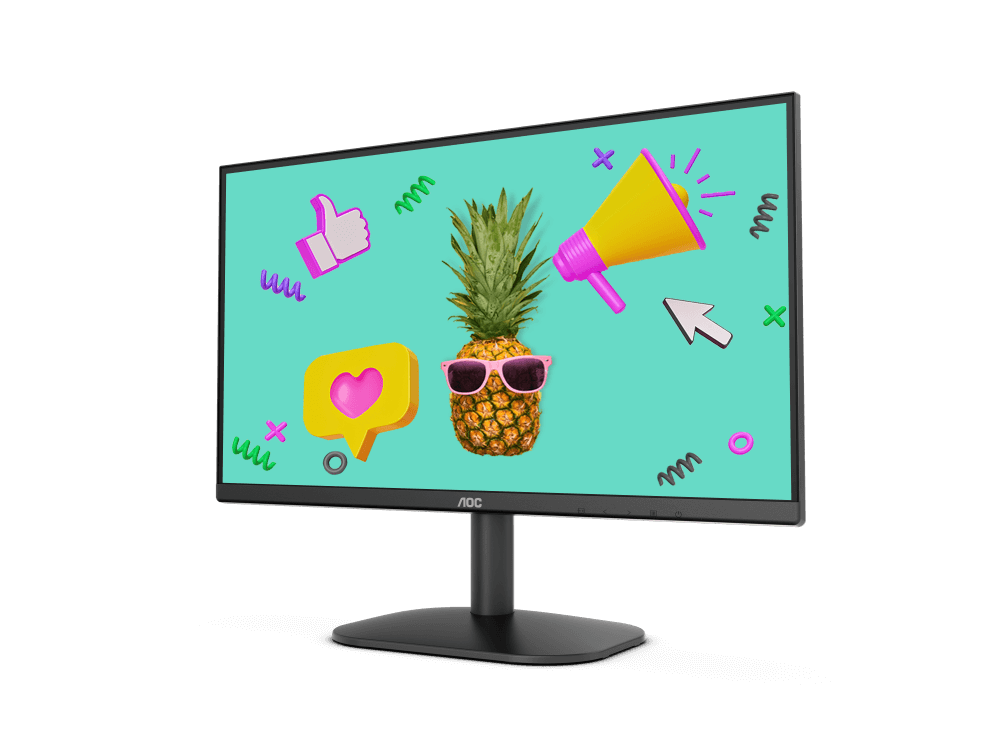 AOC ULTRA SLIM NARROW BORDER 22B2HN LED MONITOR 21.5” - PakByte Computers