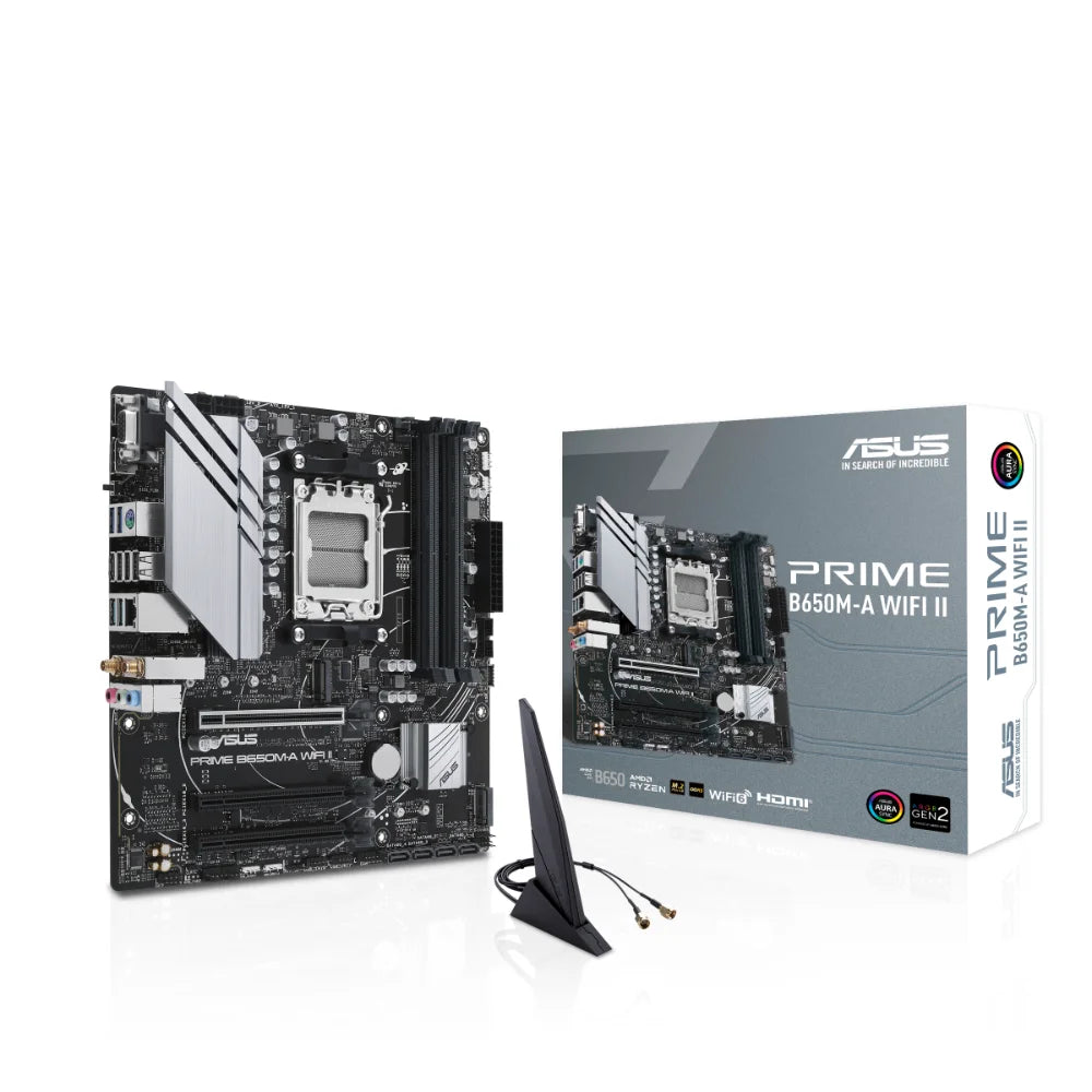ASUS Prime B650M-A WiFi II DDR5 AMD AM5 microATX Motherboard - PakByte Computers