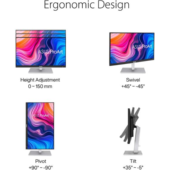 ASUS ProArt Display 27" Monitor PA278CV - WQHD (2560 x 1440), IPS, 100% sRGB, 100% Rec. 709 - PakByte Computers