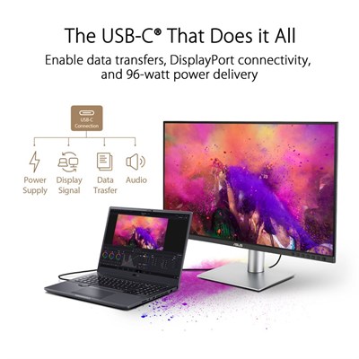 ASUS ProArt Display PA279CRV 27-Inch 4K HDR- IPS, UHD (3840 x 2160), 99% DCI-P3/Adobe RGB, Delta E < 2, Calman Verified, USB-C PD 96W, DisplayPort, Daisy-Chain, Height Adjustable Professional Monitor - PakByte Computers