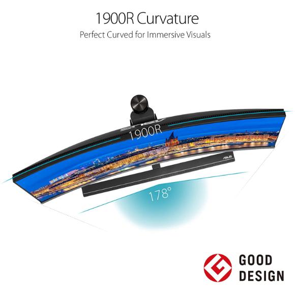 ASUS ProArt PA34VC 34" Curved Monitor Uwqhd 100Hz HDR-10 IPS Eye Care TB3 DP 1.2 HDMI 2.0B, Black - PakByte Computers