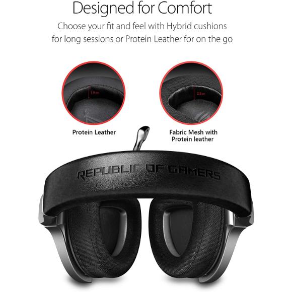 ASUS ROG DELTA CORE Gaming Headset for PC, Mac, PlayStation 4, Xbox One and Nintendo Switch with Hi-Res Audio - Black - PakByte Computers