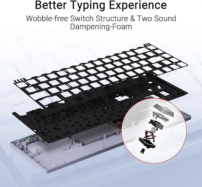 ASUS ROG Falchion RX Wireless 65% Gaming Keyboard with RX Red Switches and MacOS Support - PakByte Computers