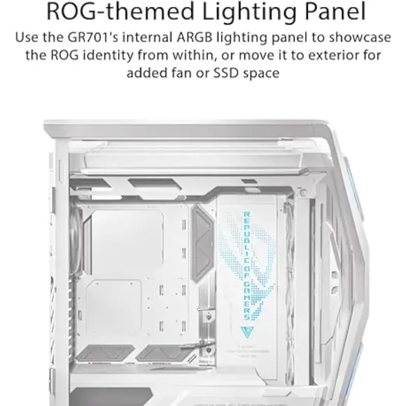ASUS ROG Hyperion GR701 EATX Full-Tower Computer Casing - White - PakByte Computers