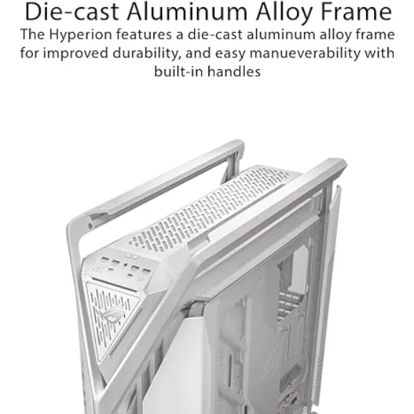 ASUS ROG Hyperion GR701 EATX Full-Tower Computer Casing - White - PakByte Computers