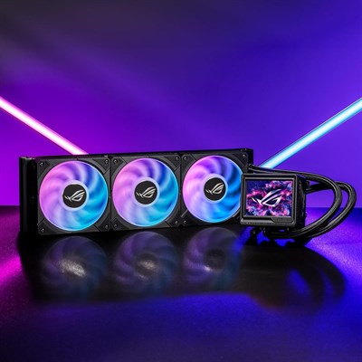 ASUS ROG RYUYJIN III 360 ARGB Extreme All-in-one AIO CPU Liquid Cooler - Black
