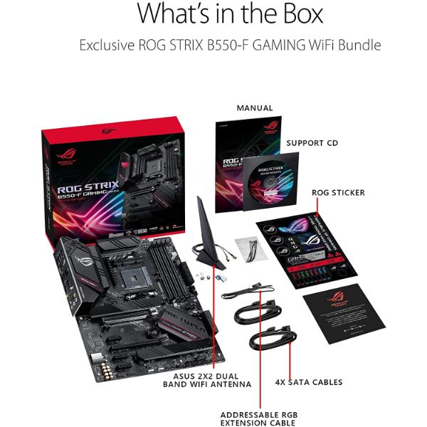 ASUS ROG Strix B550-F Gaming (WiFi 6) AMD AM4 (3rd Gen Ryzen ATX Gaming - PakByte Computers