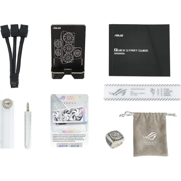 ASUS ROG Strix GeForce RTX 4080 OC Edition Gaming Graphics Card - White - PakByte Computers