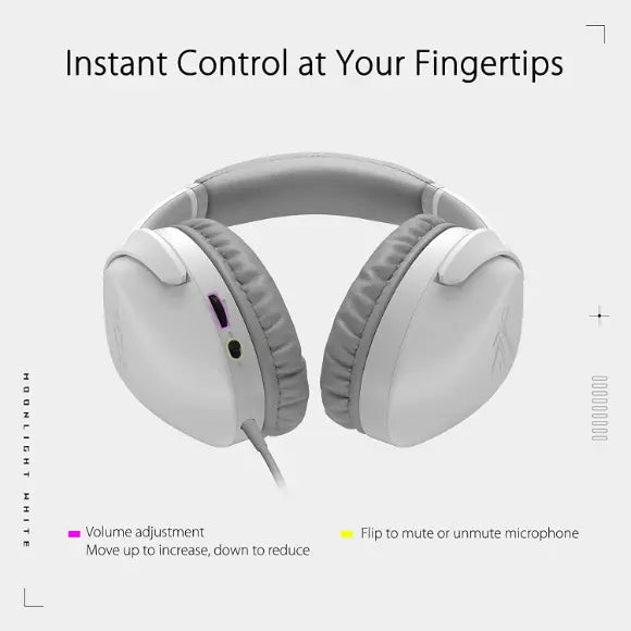 ASUS ROG Strix Go Core Moonlight White Gaming Headset - PakByte Computers