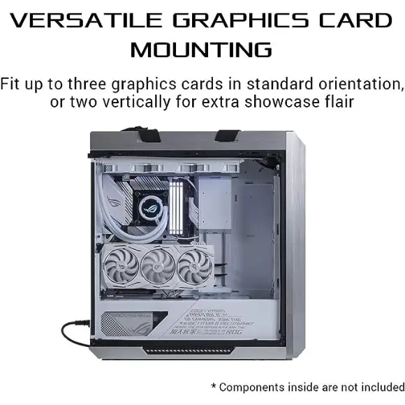 ASUS ROG Strix Helios GX601 RGB Mid-Tower Computer Case - White - PakByte Computers