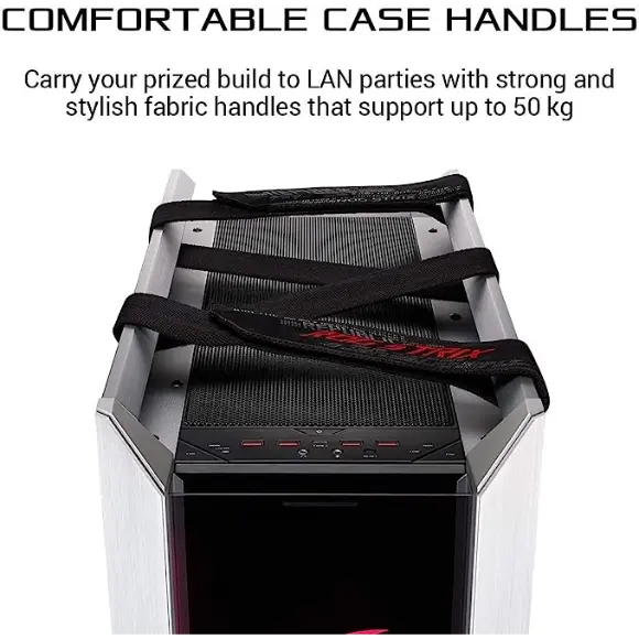 ASUS ROG Strix Helios GX601 RGB Mid-Tower Computer Case - White - PakByte Computers