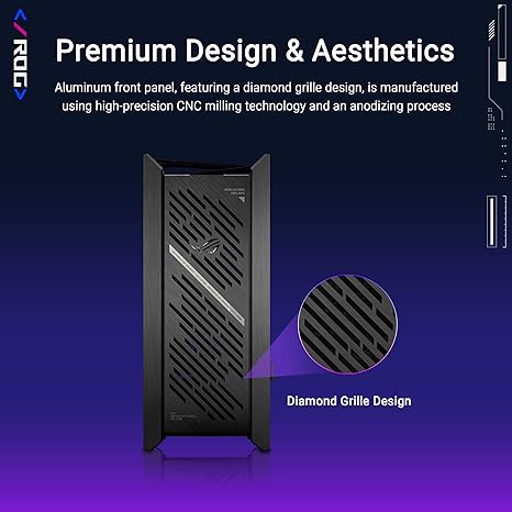 ASUS ROG Strix Helios II EATX Mid-Tower Gaming PC Case - Black