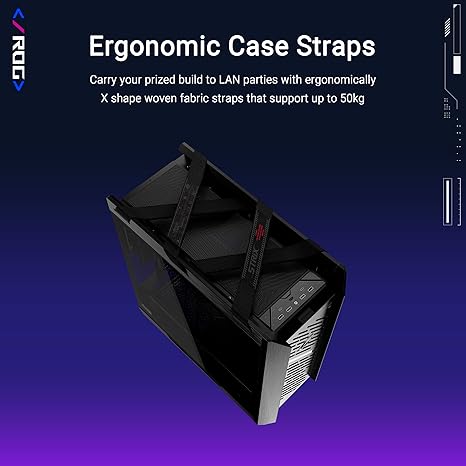 ASUS ROG Strix Helios II EATX Mid-Tower Gaming PC Case - Black