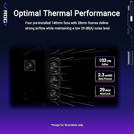 ASUS ROG Strix Helios II EATX Mid-Tower Gaming PC Case - Black