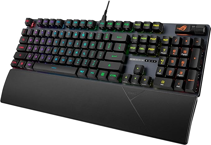 ASUS ROG Strix Scope II Gaming Keyboard with RX Blue Optical Switches and PBT Keycaps - PakByte Computers
