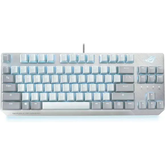ASUS ROG Strix Scope NX TKL Wired Mechanical RGB Gaming Keyboard Moonlight White - PakByte Computers