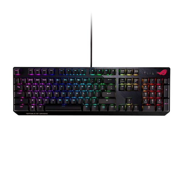 ASUS ROG Strix Scope RGB Mechanical Gaming Keyboard with Cherry MX Red Switches - PakByte Computers