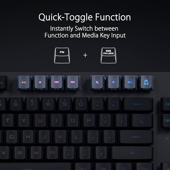 ASUS ROG Strix Scope RX TKL Wireless Deluxe,PBT Keycaps, RGB, Wrist Rest, Black - PakByte Computers