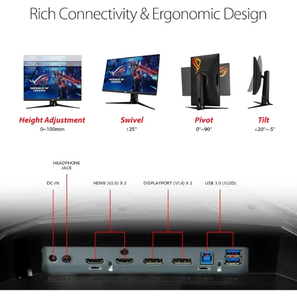 ASUS ROG Strix XG27AQM 27” 2K HDR Gaming Monitor - PakByte Computers