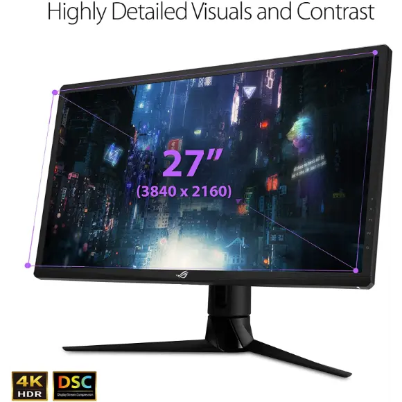 ASUS ROG Strix XG27UQR 27” 4K HDR 144Hz DSC Gaming Monitor - UHD (3840 x 2160), IPS, 1ms - PakByte Computers