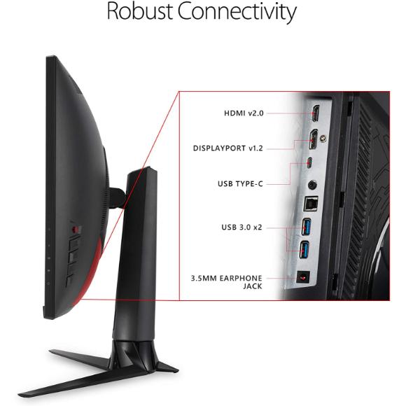 ASUS ROG Strix XG32VC 31.5” Curved Gaming Monitor, 1440P WQHD (2560 x 1440), 170Hz, 1ms - PakByte Computers