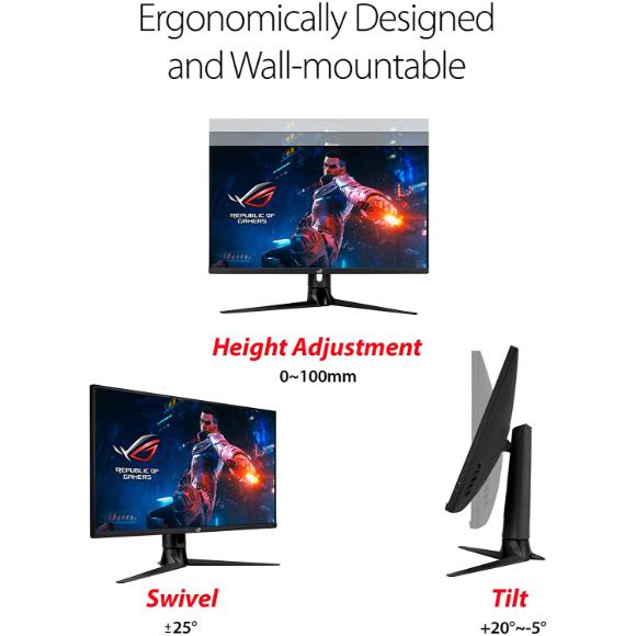 ASUS ROG Swift PG329Q 32” Gaming Monitor, 1440P WQHD (2560x1440), Fast IPS, 175Hz (Supports 144Hz), 1ms - PakByte Computers