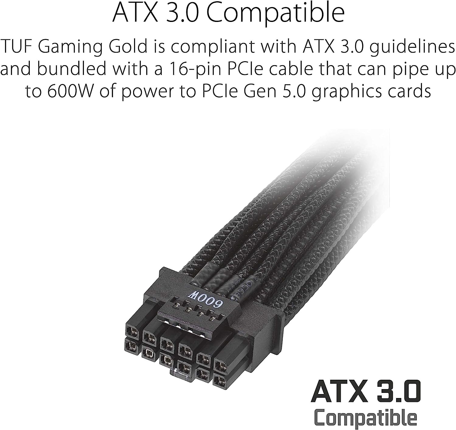 ASUS TUF Gaming 850W Gold 850 Watt, ATX 3.0 Compatible, Fully Modular Power Supply, 80+ Gold, Military-Grade Components. - PakByte Computers