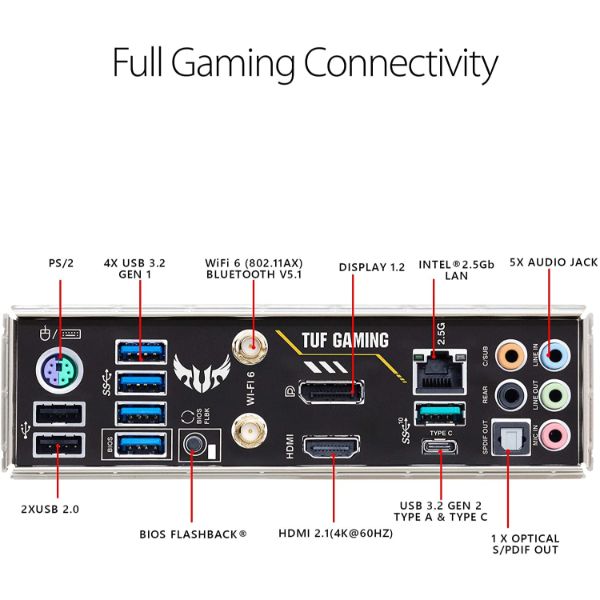 ASUS TUF Gaming B550M-PLUS Wi-Fi AM4 Micro-ATX Motherboard - PakByte Computers
