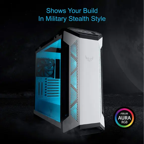 ASUS TUF Gaming GT501 Mid-Tower Computer Case - White - PakByte Computers