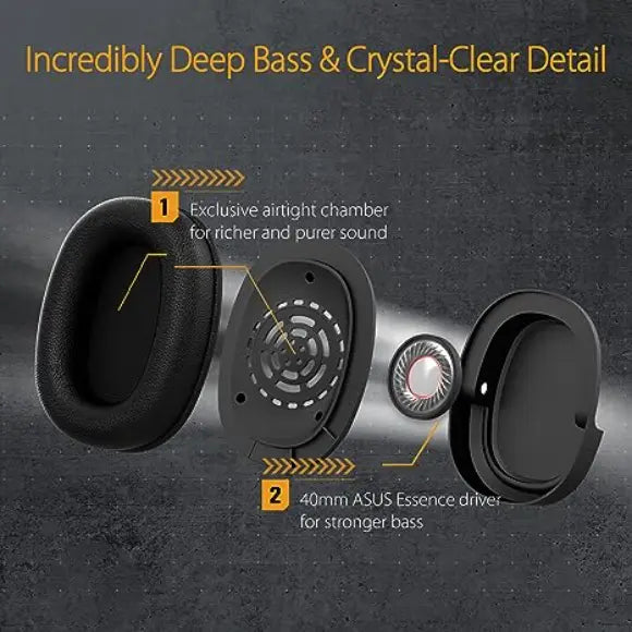 ASUS TUF Gaming H1 Wireless Headset - Black - PakByte Computers