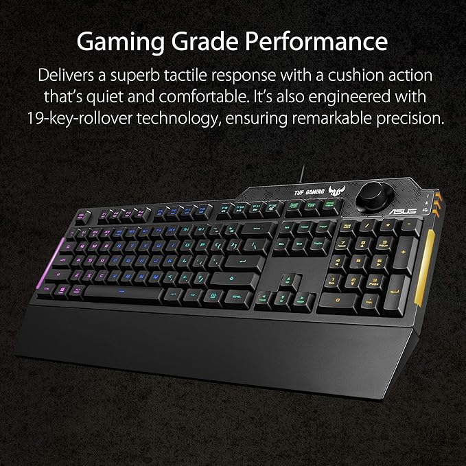 ASUS TUF Gaming K1 RGB Keyboard – Black - PakByte Computers