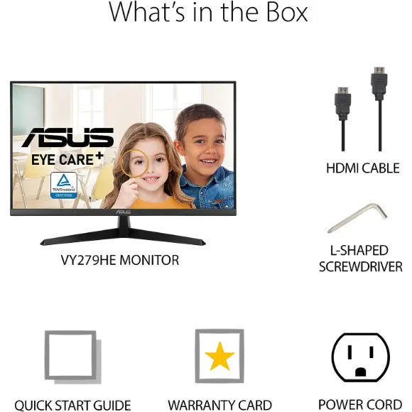 ASUS VY279HE 27" 75Hz FHD Gaming Monitor - PakByte Computers