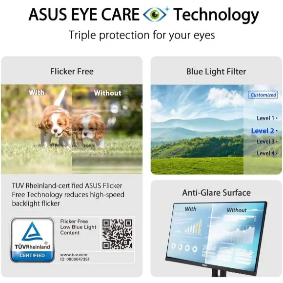 ASUS VZ27EHE 27" 75Hz FHD Gaming Monitor - PakByte Computers
