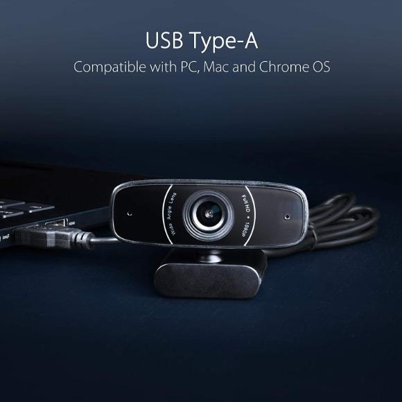 ASUS Webcam C3 1080p HD USB Camera - Beamforming Microphone - PakByte Computers